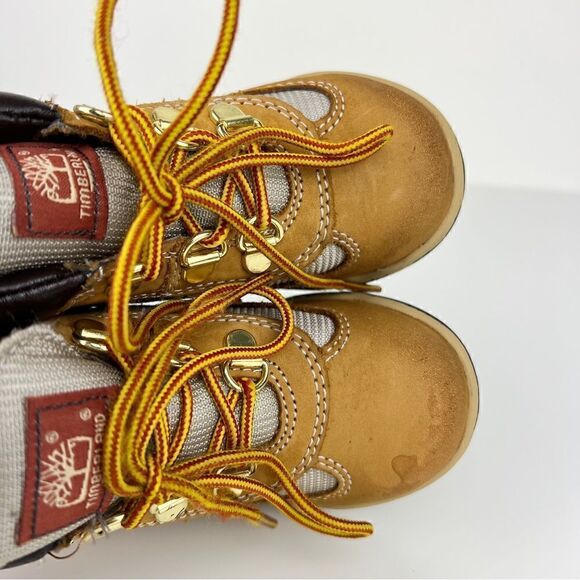 Timberland Field Boots Wheat Nubuck Lace Up Boots Toddler 9 - Picture 7 of 10